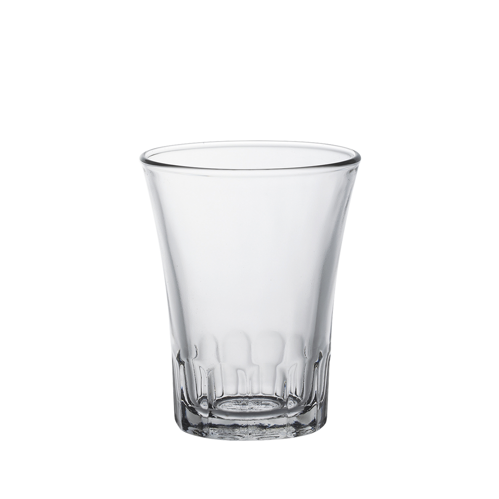 AMALFI - Tasse en verre transparent 12 cl (Lot de 4)