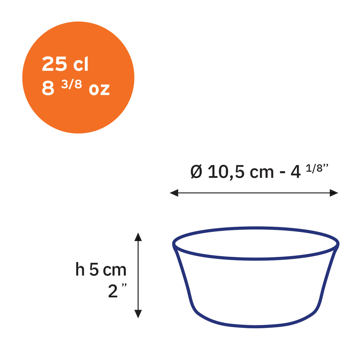 Lys - Coupelle en verre 10,5 cm - 25cl - Vermeil