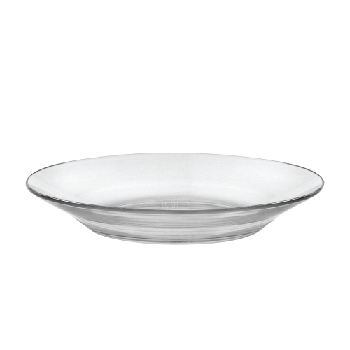 Lys - Assiette creuse en verre transparent x6 - 23cm