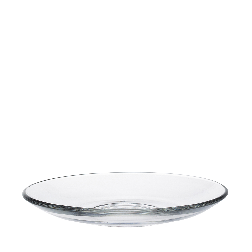 Le Gigogne - Soucoupe en verre transparent 13,5 cm (lot de 6)