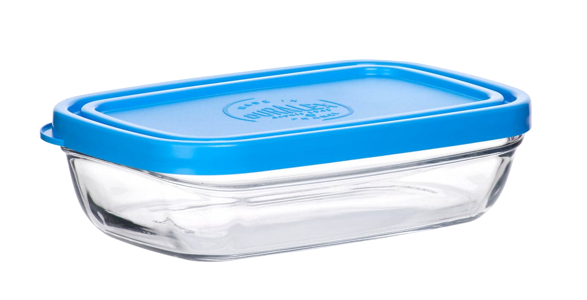 Freshbox - Transparante rechthoekige bewaardoos 15 cm