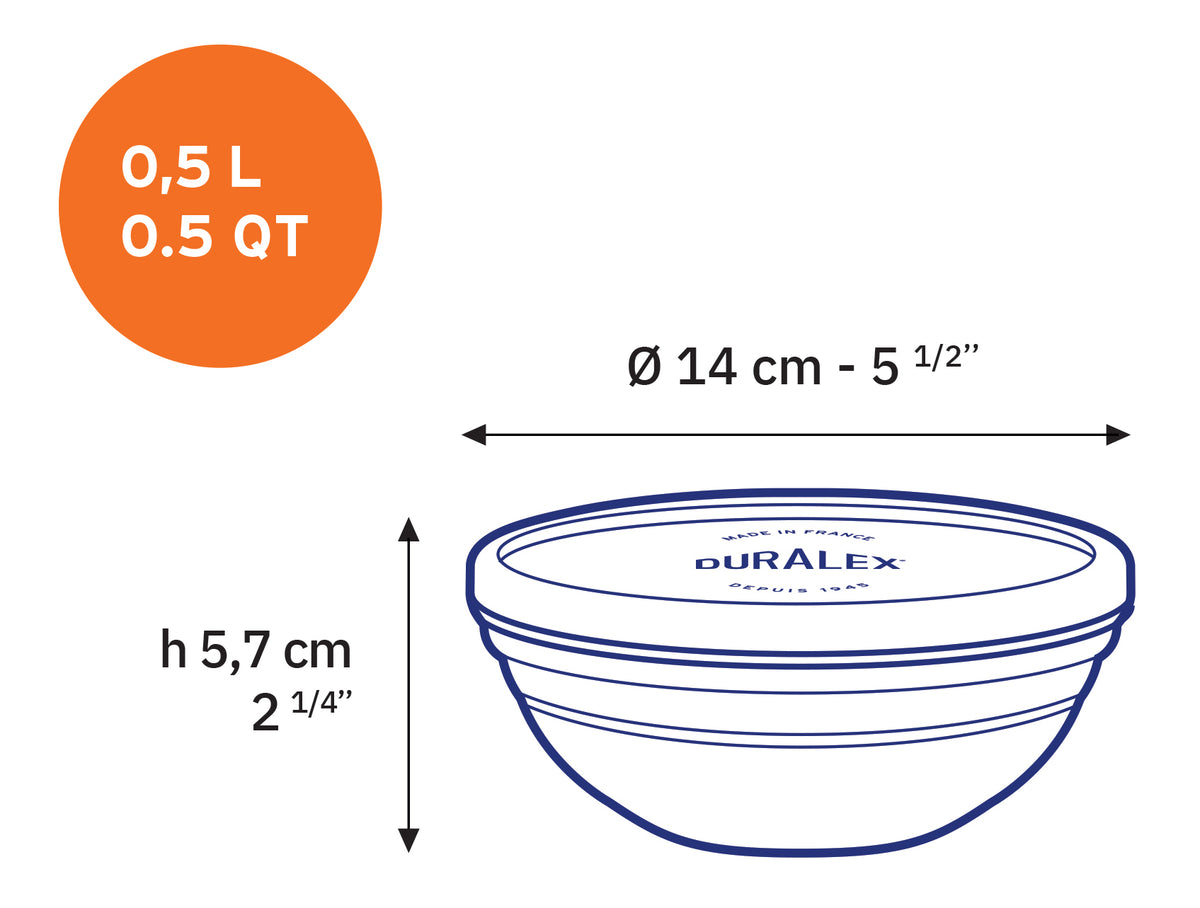 Freshbox - Set de 3 boites de conservation rondes multi-tailles