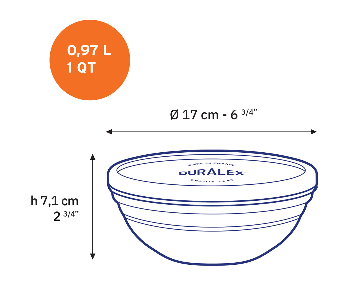 Freshbox - Set de 3 boites de conservation rondes multi-tailles