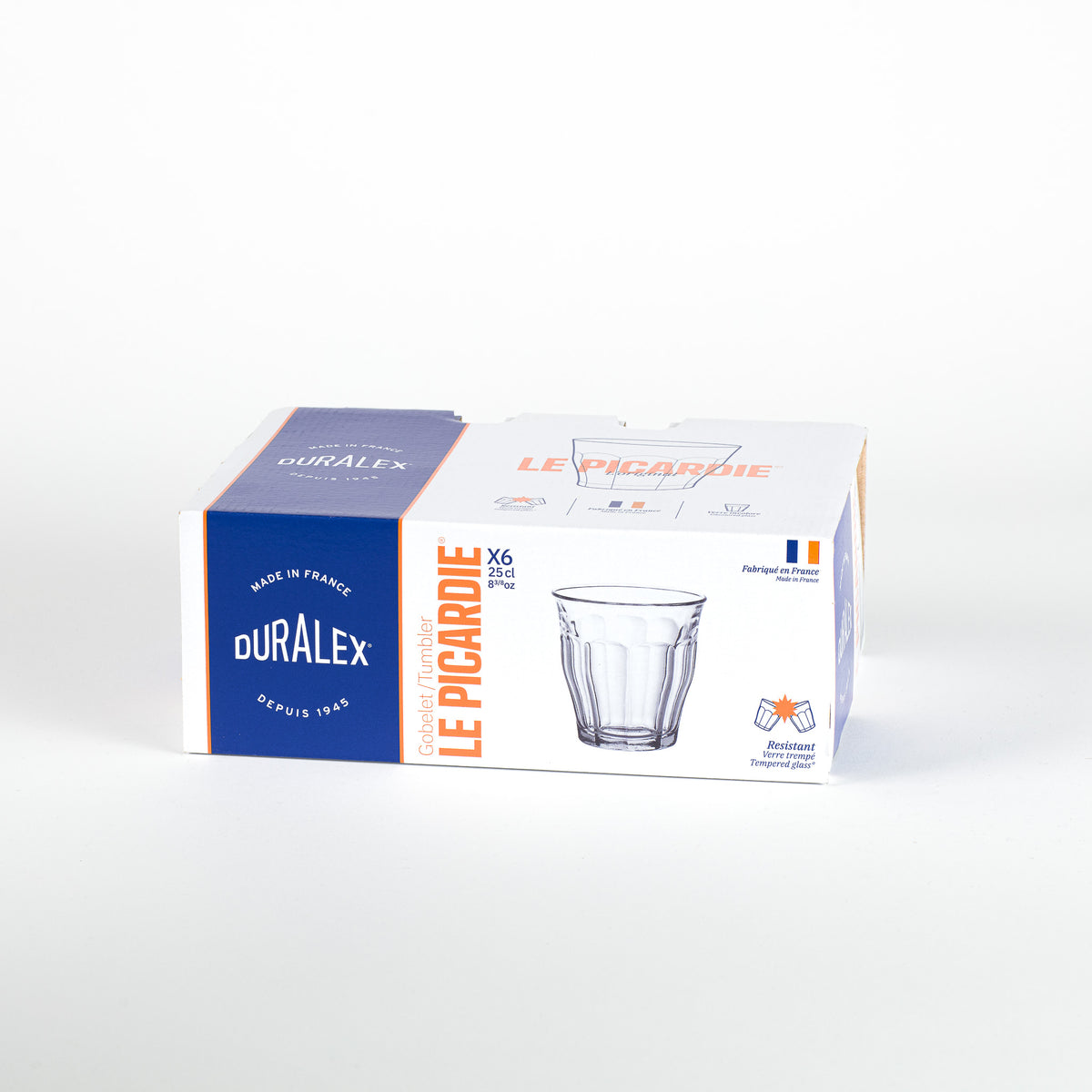 Le Picardie - Verre à eau - transparent - 25cl (Lot de 6)