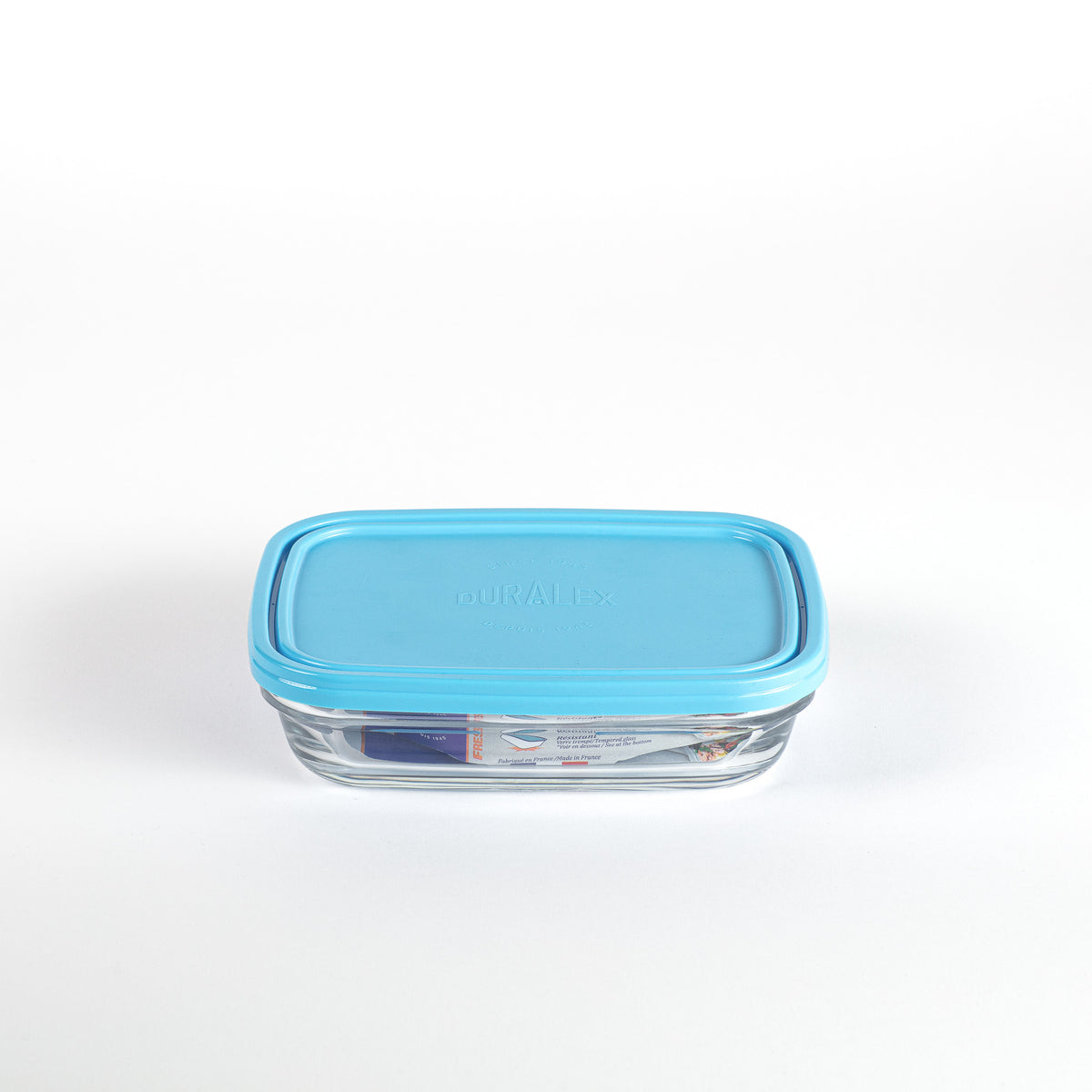 Freshbox - Boite de conservation rectangulaire couvercle bleu 80cl