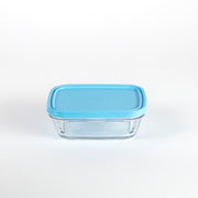 Freshbox - Rectangular tin with blue lid 1.1L