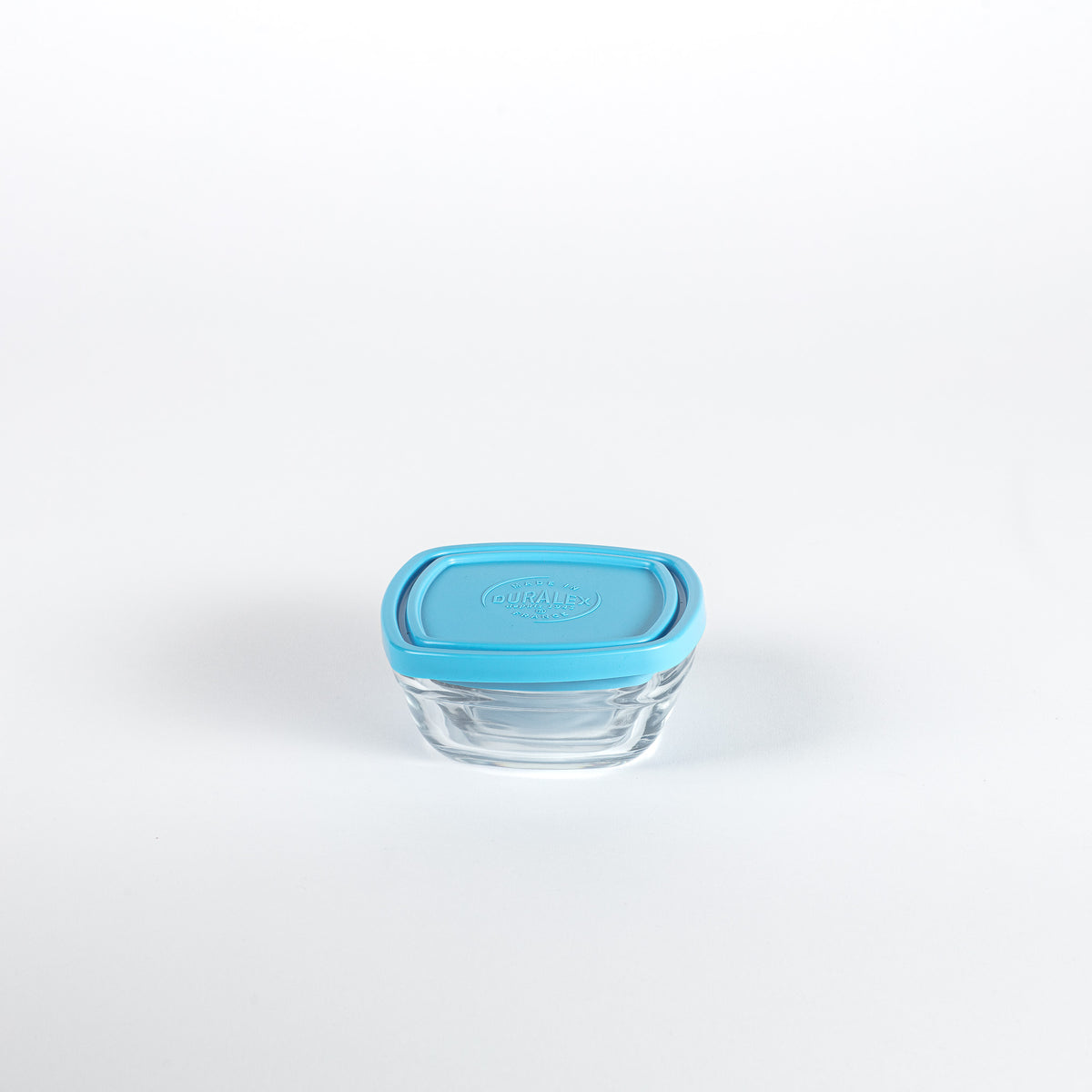 Freshbox - Contenitore quadrato con coperchio blu 15 cl