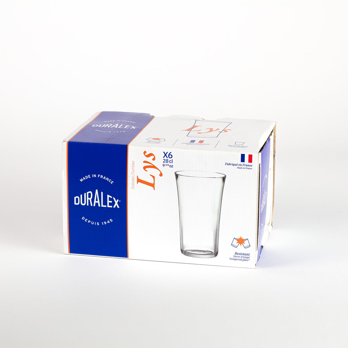 Lys - Verre Transparent 28 cl (Lot de 6)