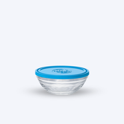 Freshbox - Round storage tin with blue lid 31cl