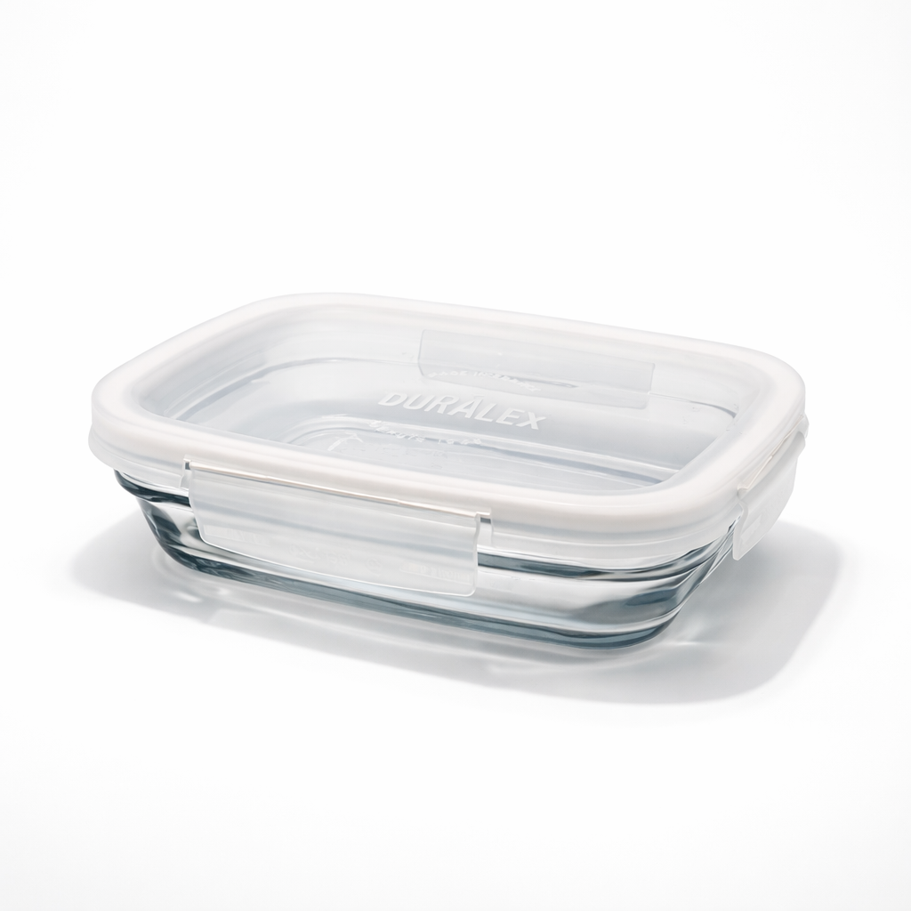Freshbox - Boite de conservation à ailette couvercle blanc 0.8L