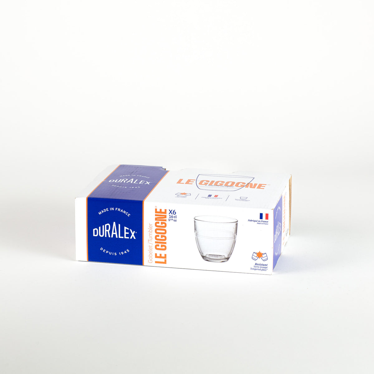 Le Gigogne - Transparant glas 16 cl (set van 6)