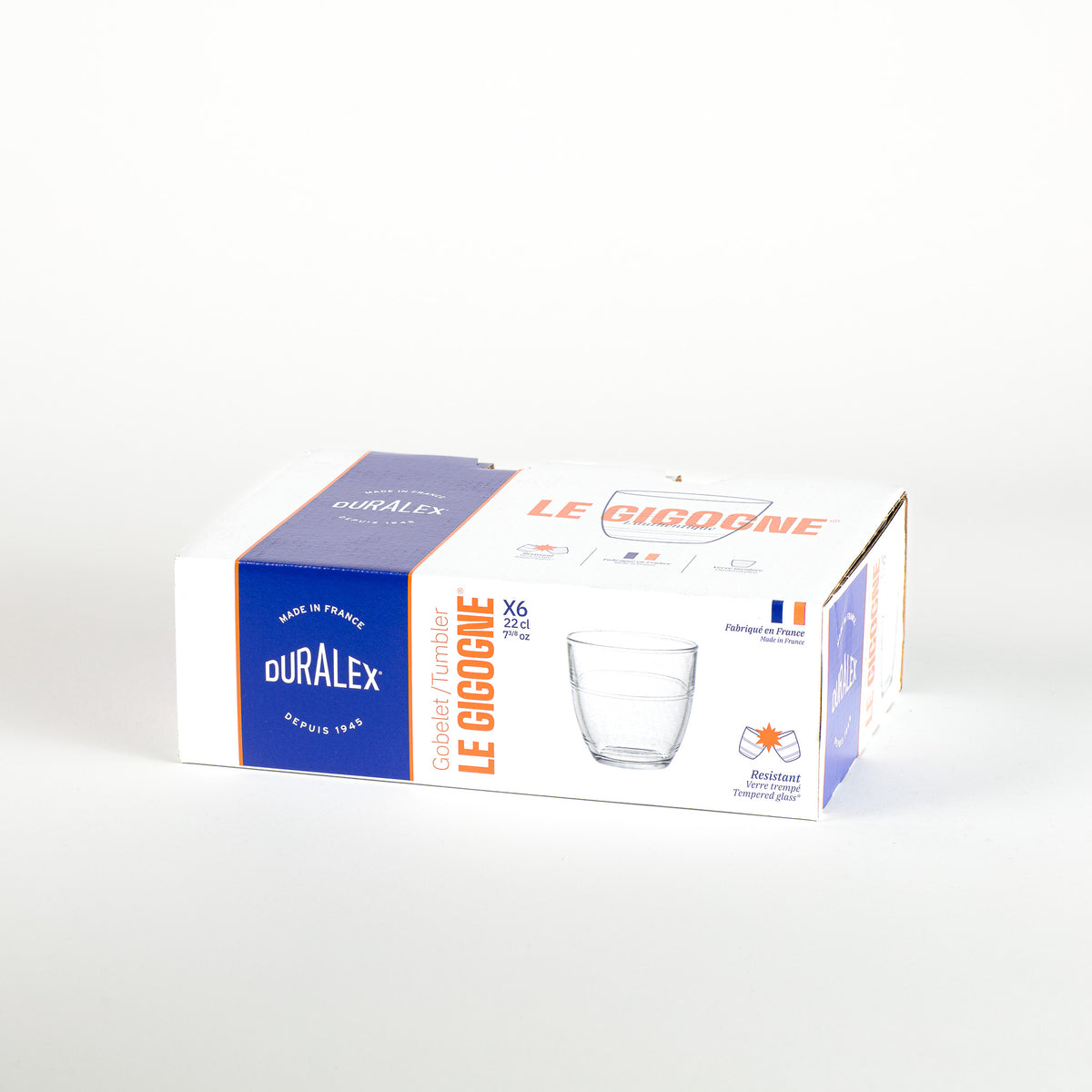Le Gigogne - Verre transparent 22cl (Lot de 6)