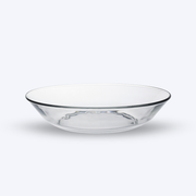 Lys - Assiette creuse en verre transparent x6 - 21cm