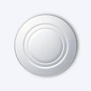 Lys - Clear glass soup plate x6 - 23cm