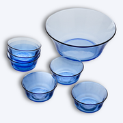 Lys - Slakom (2,2 l) en kleine serveerschalen (25 cl) / Marineblauw