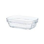 Lys – Rechteckige, transparente Salatschüssel, 1,7 l