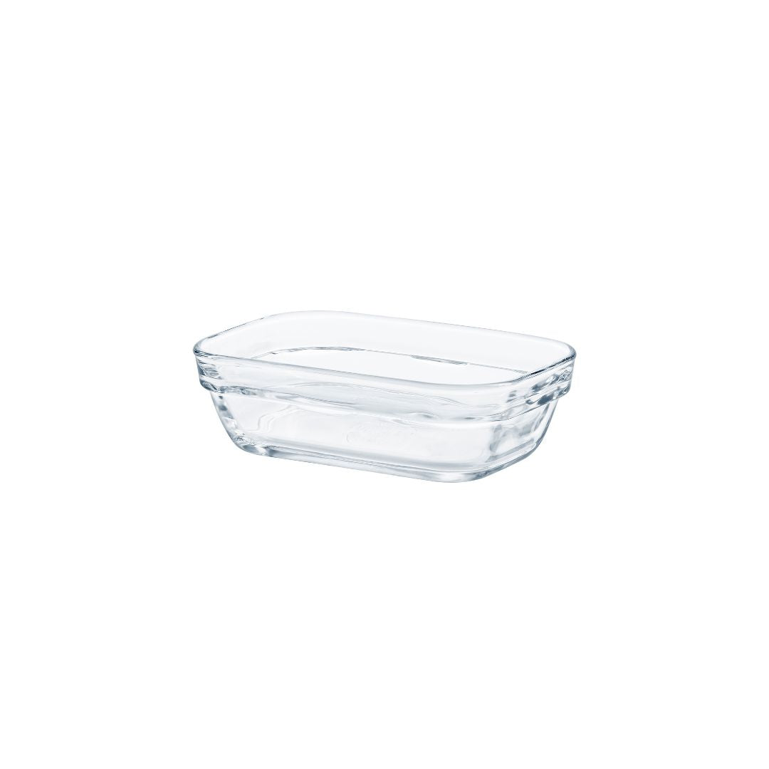 Lys – Rechteckige, transparente Salatschüssel, 80 cl