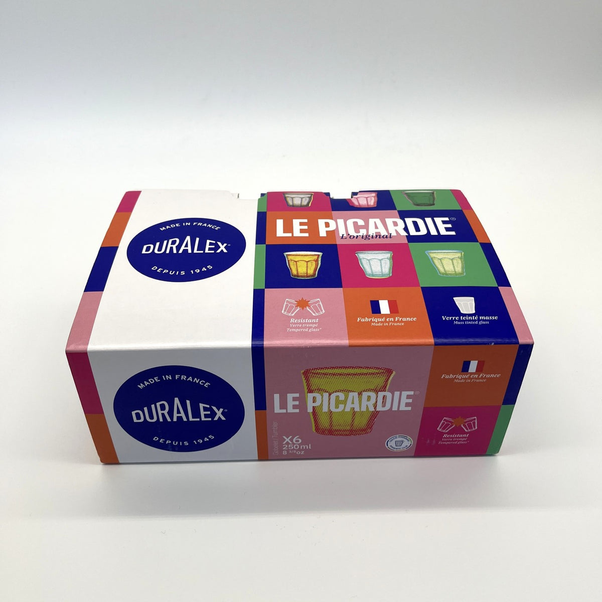 Le Picardie - Verre 25cl x6 - Panaché de 6 couleurs