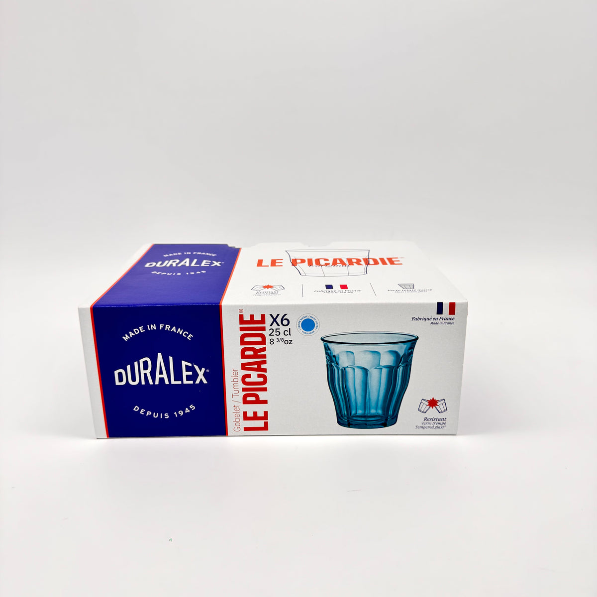 Le Picardie - Bicchiere da acqua - Turchese - 25 cl (confezione da 6)