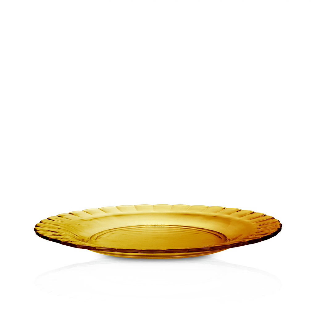 Duralex Le Picardie assiette plate en verre coloré vermeil 23cm
