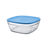 Freshbox – Quadratische Aufbewahrungsbox mit blauem Deckel, 3,1 l