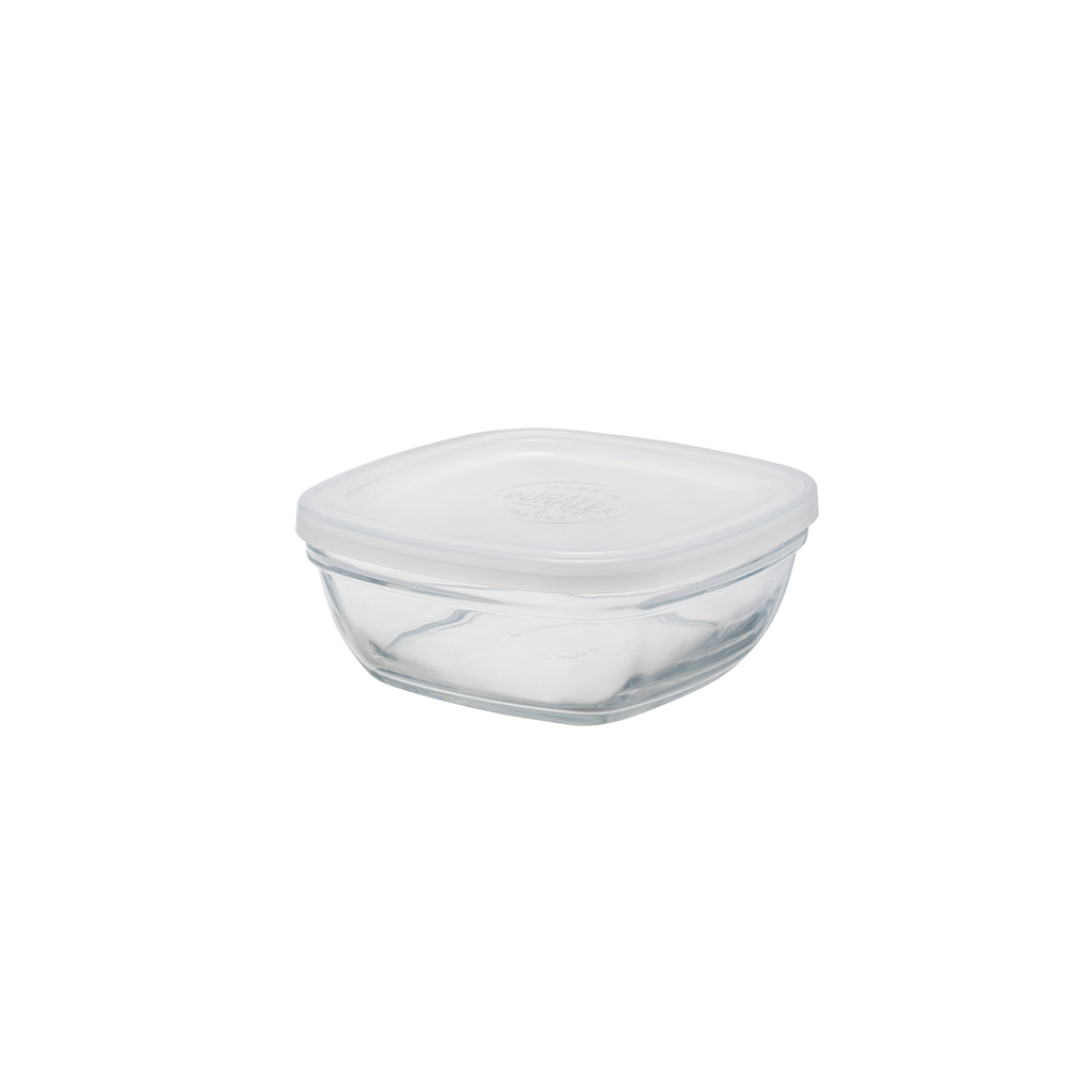 Freshbox - Square tin with white lid 61cl