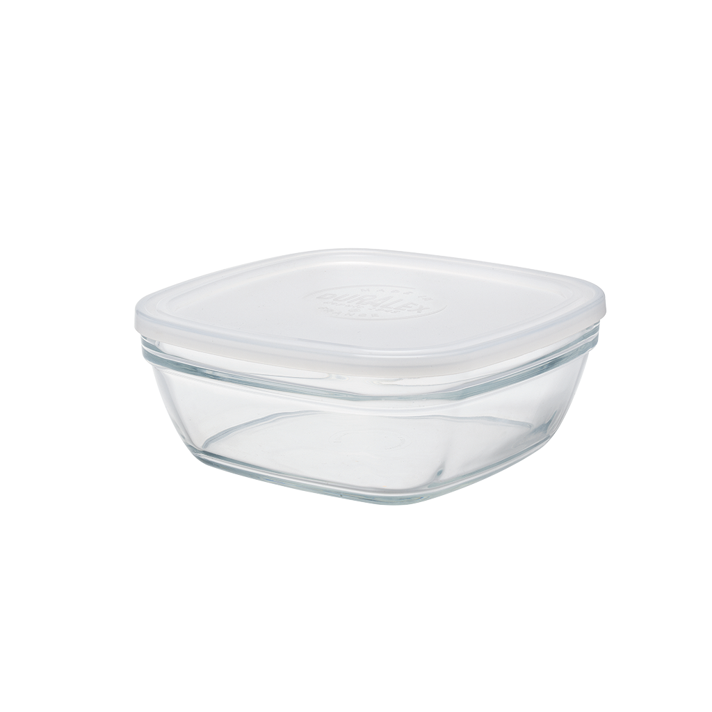Freshbox - Contenitore quadrato con coperchio bianco 2L