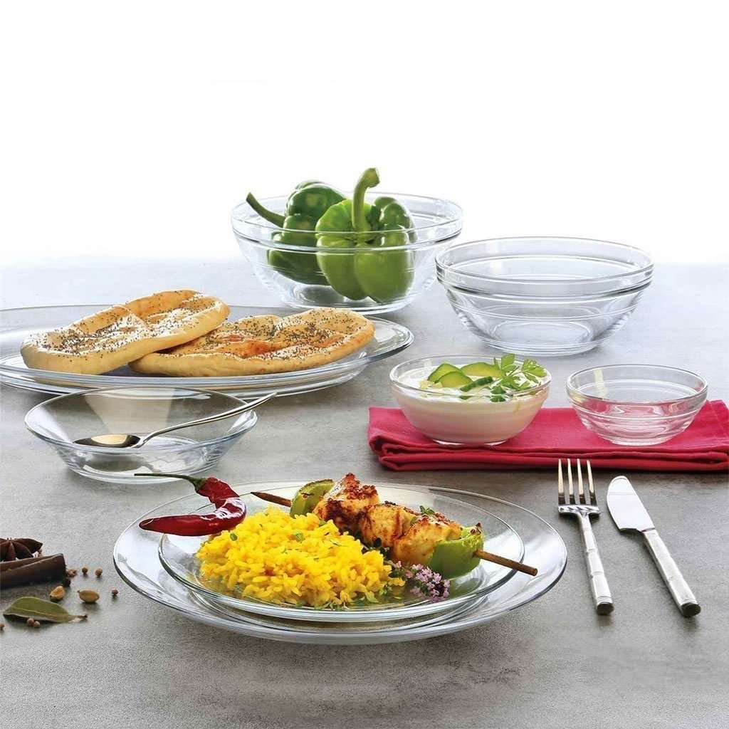 Duralex Lys - Assiette creuse en verre transparent 23cm
