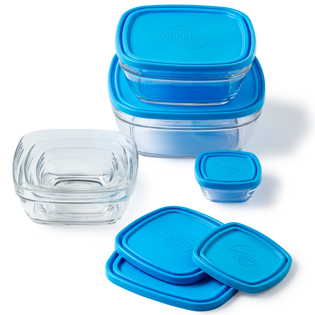 Freshbox - 6 multi-sized square storage boxes